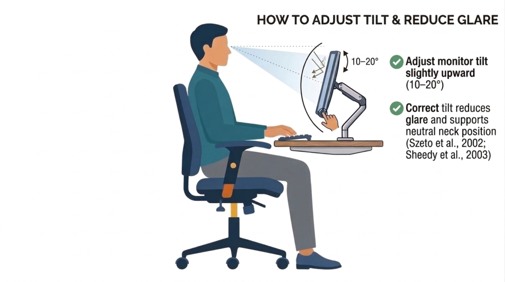 Monitor Tilt Diagram